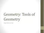 Geometry: Tools of Geometry