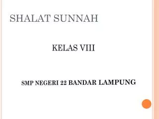 shalat sunnah