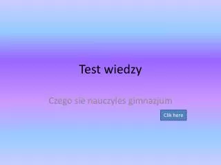 test wiedzy