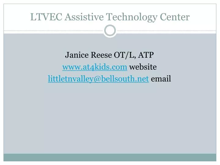 ltvec assistive technology center