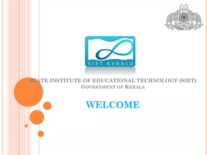 state institute of educational technology siet government of kerala welcome