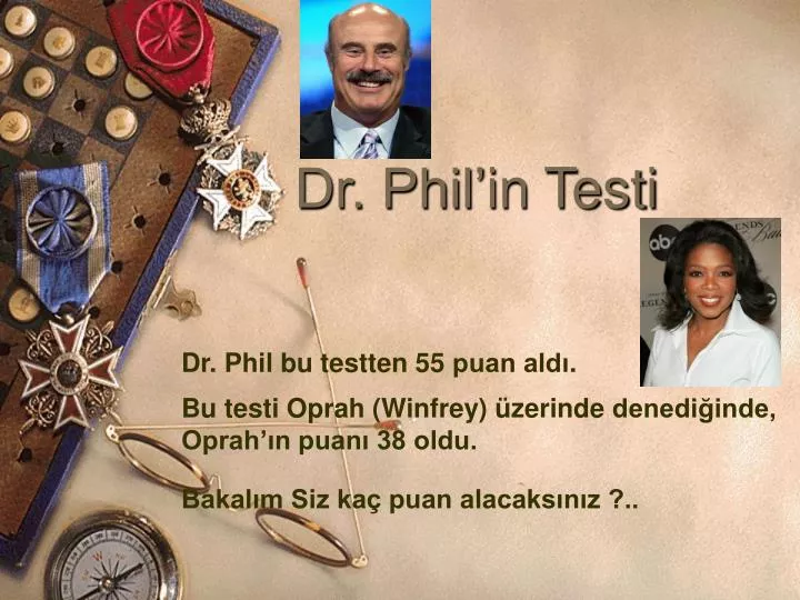 dr phil in test i