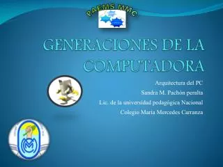 generaciones de la computadora