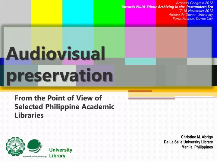 audiovisual preservation