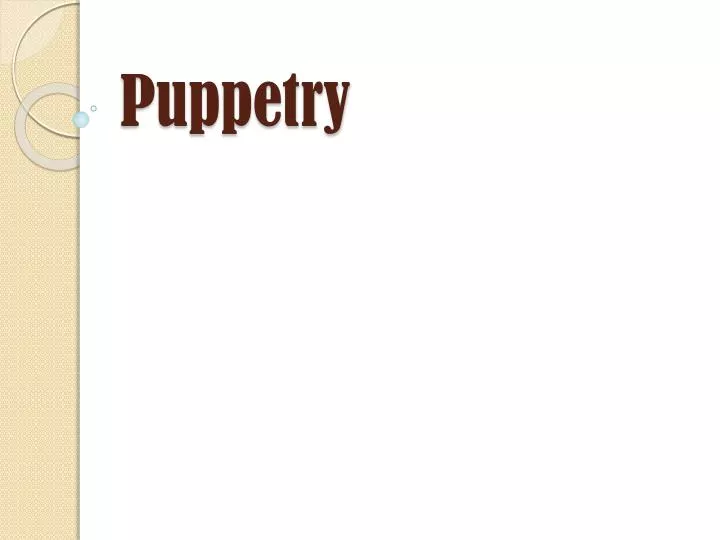 puppetry