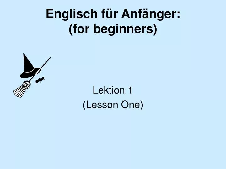 englisch f r anf nger for beginners