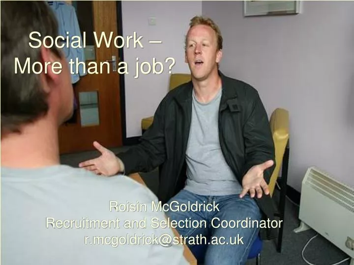 social work more than a job