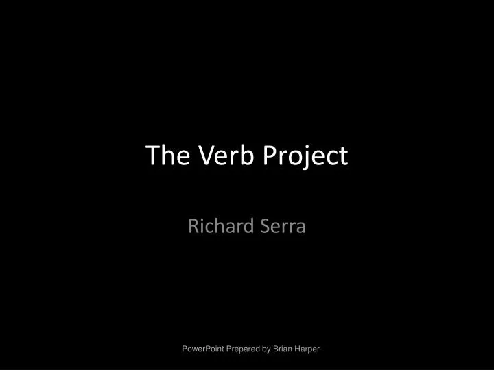 the verb project