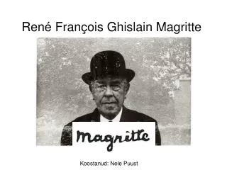 ren fran ois ghislain magritte