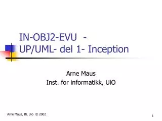 in obj2 evu up uml del 1 inception