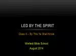 Led by the Spirit - slide 1