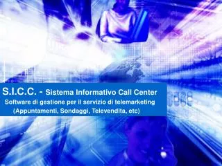 s i c c sistema informativo call center