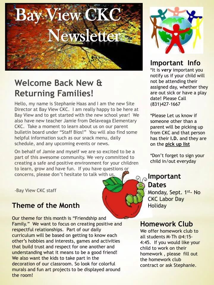 bay view ckc newsletter