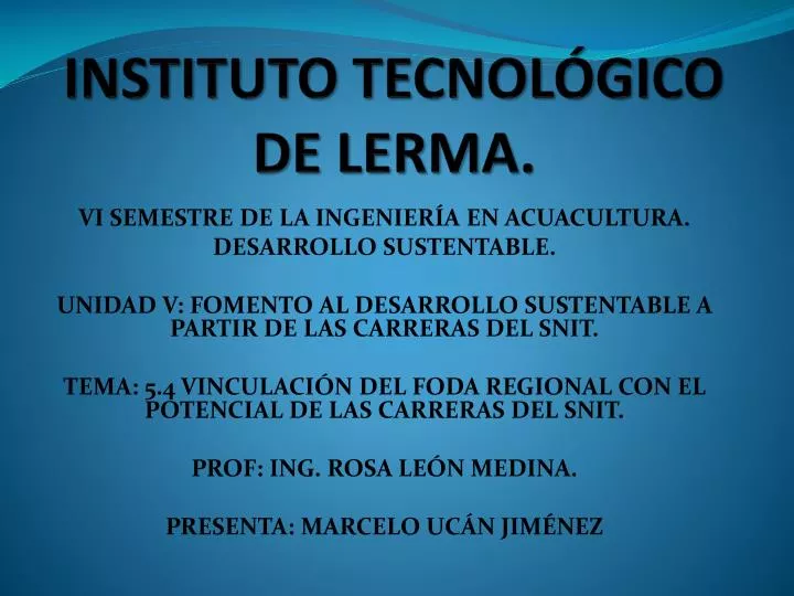 instituto tecnol gico de lerma