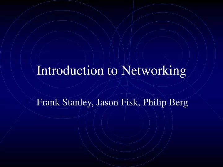 introduction to networking