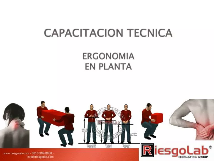 capacitacion tecnica ergonomia en planta