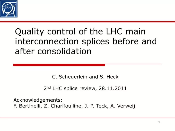 quality control of the lhc main interconnection splices before and after consolidation
