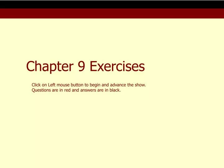 chapter 9 exercises