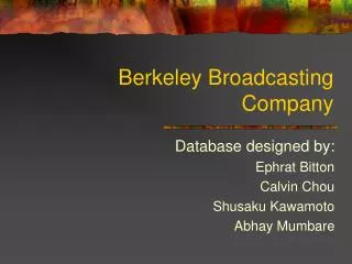 Berkeley Broadcasting Company