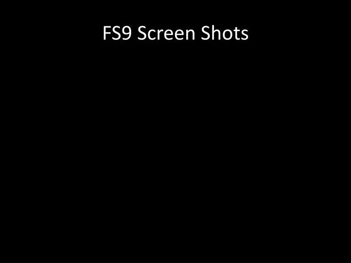 fs9 screen shots