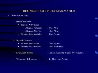 reunion docencia marzo 2008