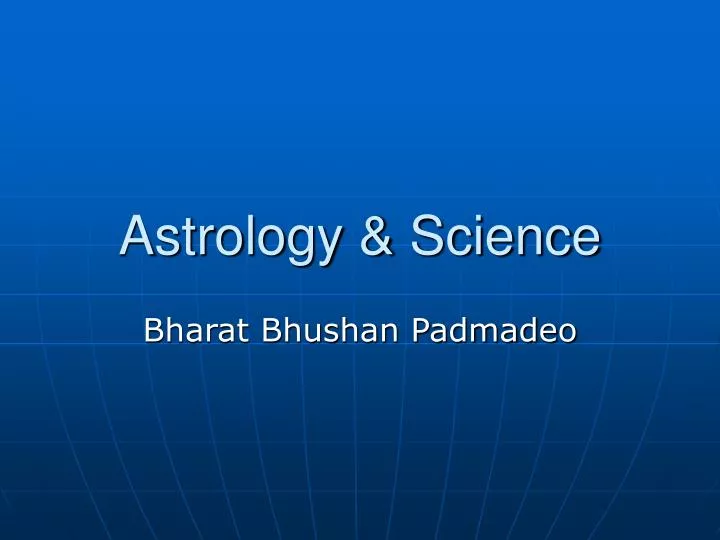 astrology science