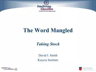 The Word Mangled