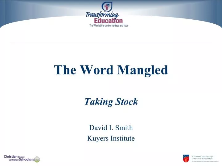 the word mangled