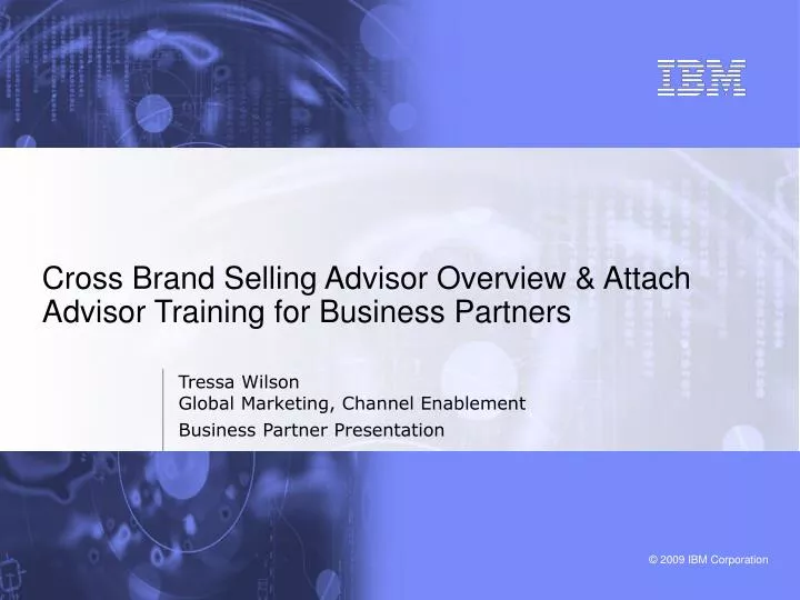 cross brand selling advisor overview attach advisor training for business partners