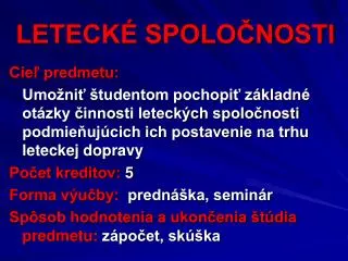 leteck spolo nosti