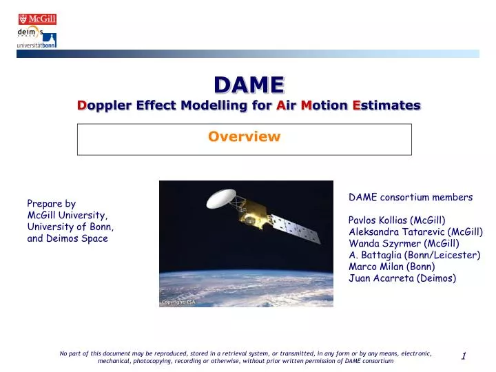 dame d oppler effect modelling for a ir m otion e stimates