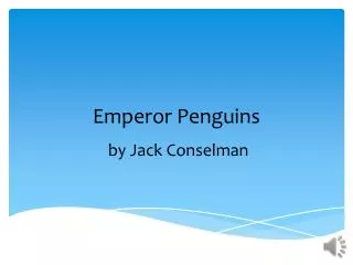 emperor penguins