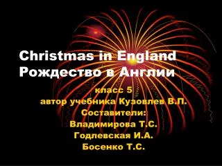 christmas in england