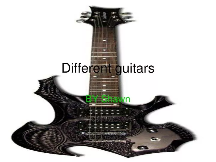 different guitars