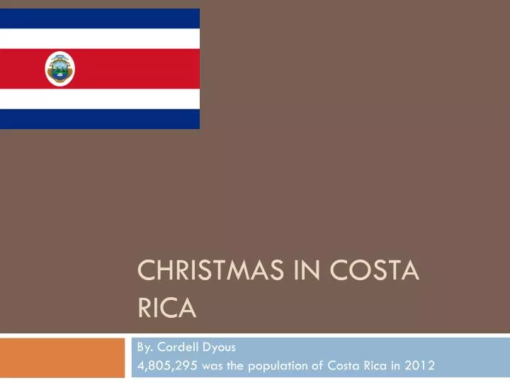 christmas in costa rica