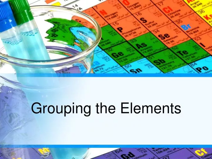 grouping the elements