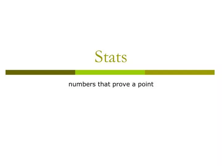 stats