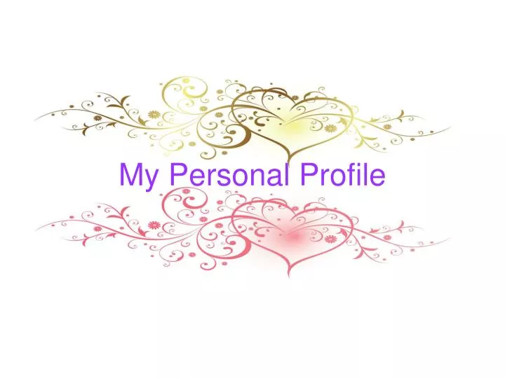 my personal profile