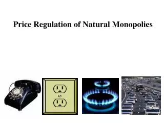 Price Regulation of Natural Monopolies