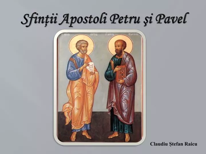 sfin ii apostoli petru i pavel