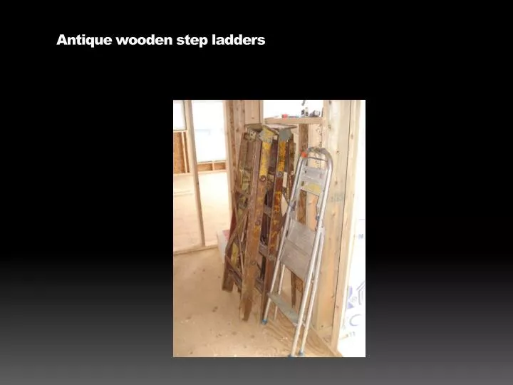antique wooden step ladders