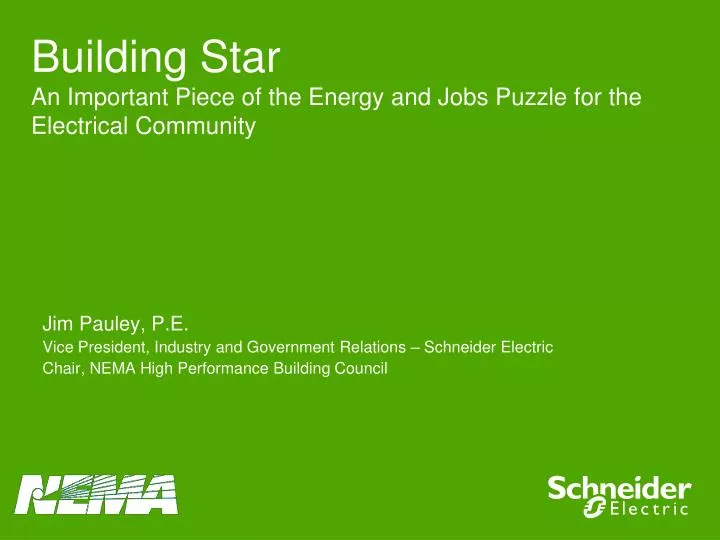 building star an important piece of the energy and jobs puzzle for the electrical community