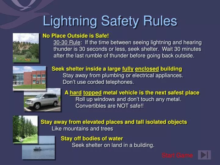 lightning safety rules