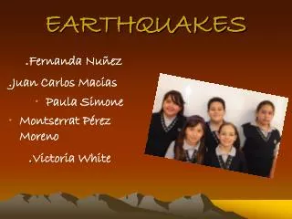 EARTHQUAKES