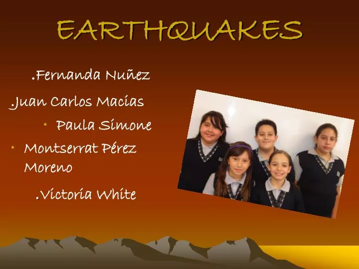 earthquakes