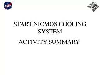 START NICMOS COOLING SYSTEM