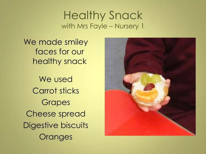 healthy snack with mrs fayle nursery 1