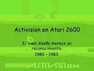 activision en atari 2600