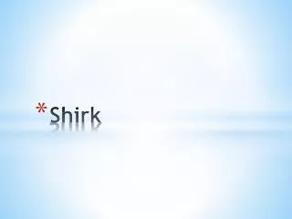 Shirk