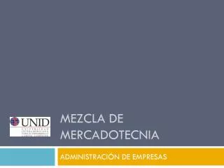 mezcla de mercadotecnia